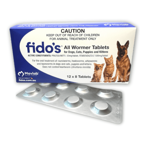 Fidos All Wormer Tablets 10kg 96pk